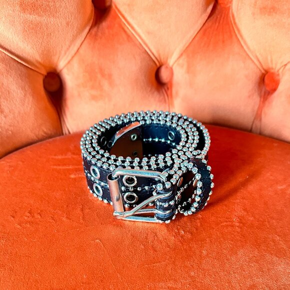 Accessories - Black & Silver Bridle Belt - ( Gently Used )